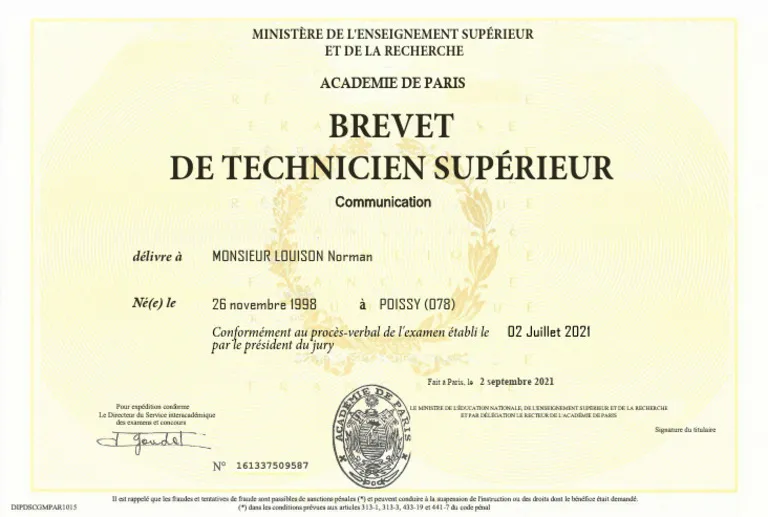  Mon diplôme en ligne