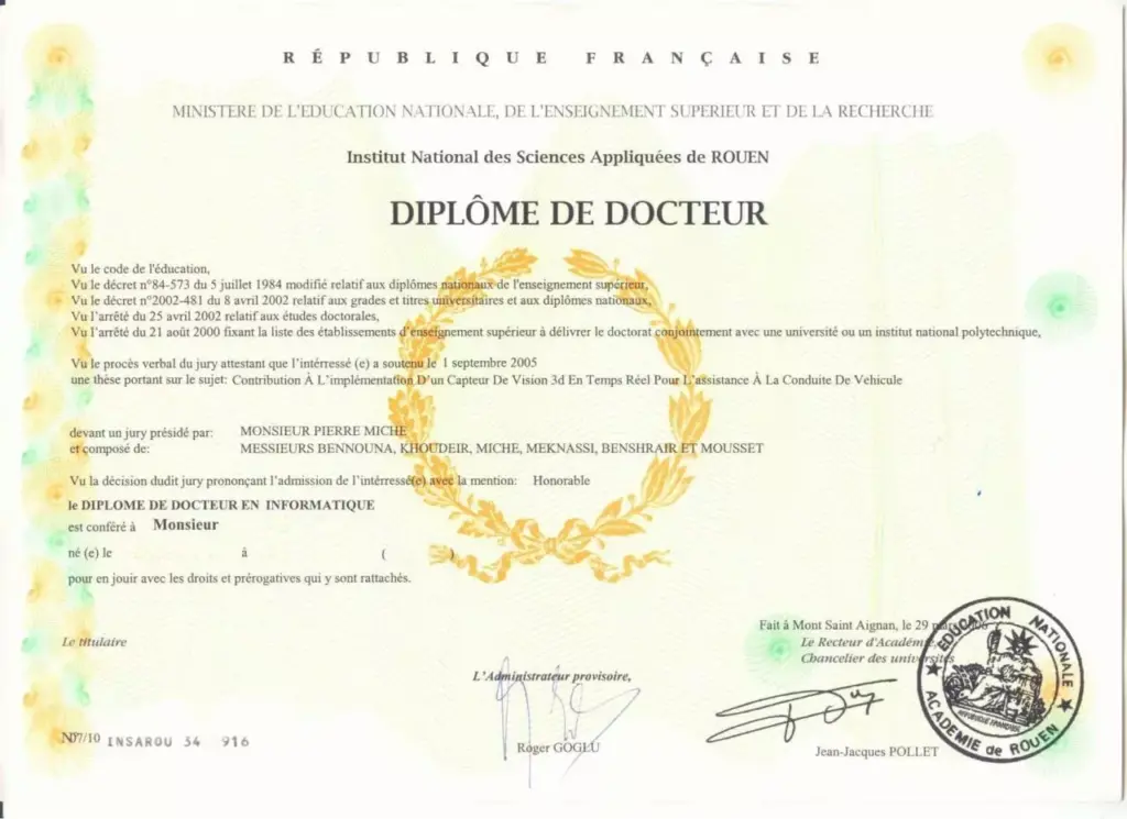 Services de diplômes